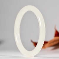 White Jade Bangle 61mm #867