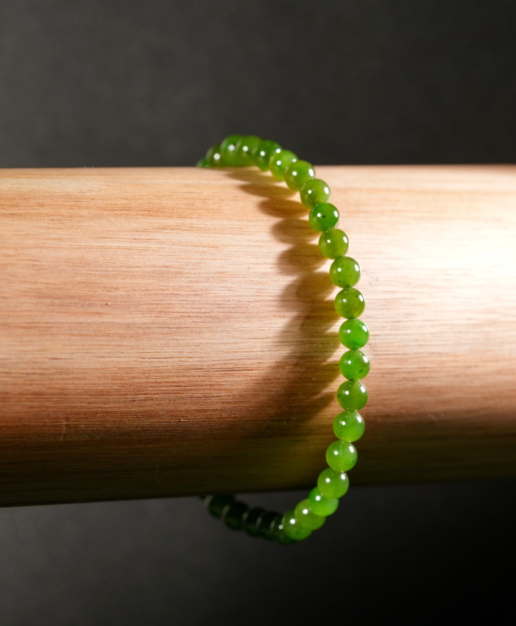 4.5mm Polar Jade Grade Beaded Bracelet #2454