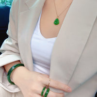 18K Siberian Jade Buddha Pendant #1703
