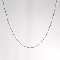 18" Singapore 925 Sterling Silver Chain #1