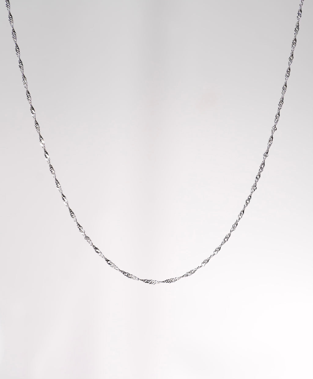 18" Singapore 925 Sterling Silver Chain #1