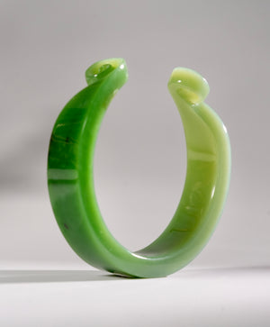 Unique Siberian Jade Bangle 56mm #2483-2