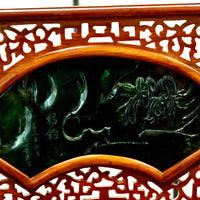 Solitary Fisher in Winter Mist Jade Screen #2976