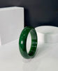 Siberian Jade Bangle Spinach Green Red Skin No.7 Mine Natural Jade Bracelet 59mm #133