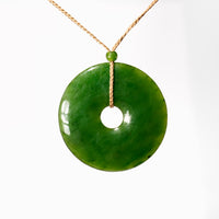 45mm Polar Jade PI Harmony Donut Peace Buckle Pendant #2446-3