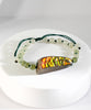 Double-Side Ammolite Hetian Jade Bracelet #1313