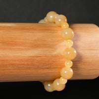 10mm Siberian Light Brown Jade Bracelet #2770