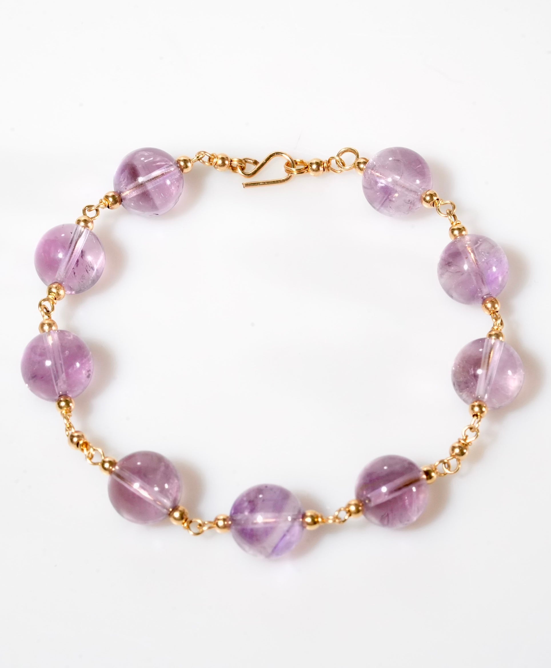 10mm Amethyst Starry Bracelet #3045