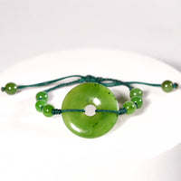 Polar Jade PI Peace Buckle Bracelet #2619