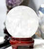 Natural White Crystal (Rock Crystal) Ball