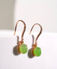 18K Siberian Jade Earrings #3109