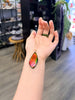 Canadian Ammolite Pendant AAA Grade 14K Rainbow Pendant Freeform Natural Stone 48mm #273