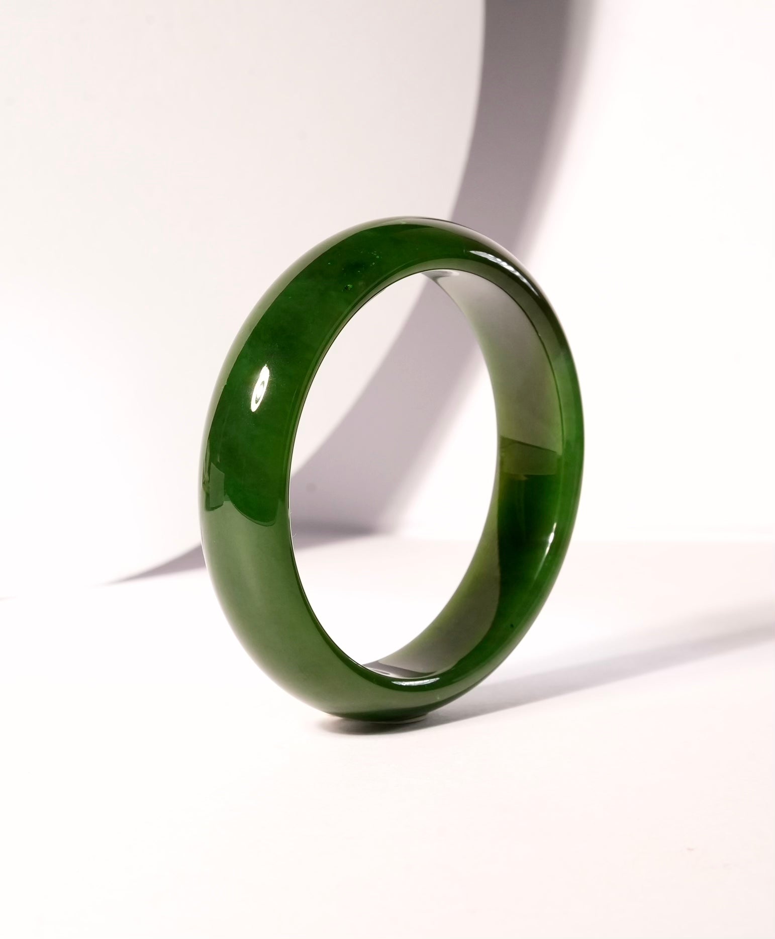 Polar Jade Bangle Natural Jade Bracelet AAA Grade 57.5mm #2467