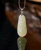 Rich Bean Hetian Jade Pendant #1268-2