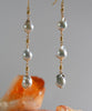 18K Akoya Salt Sea Baroque Pearl Earrings #2663