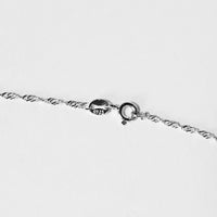 18" Singapore 925 Sterling Silver Chain #1