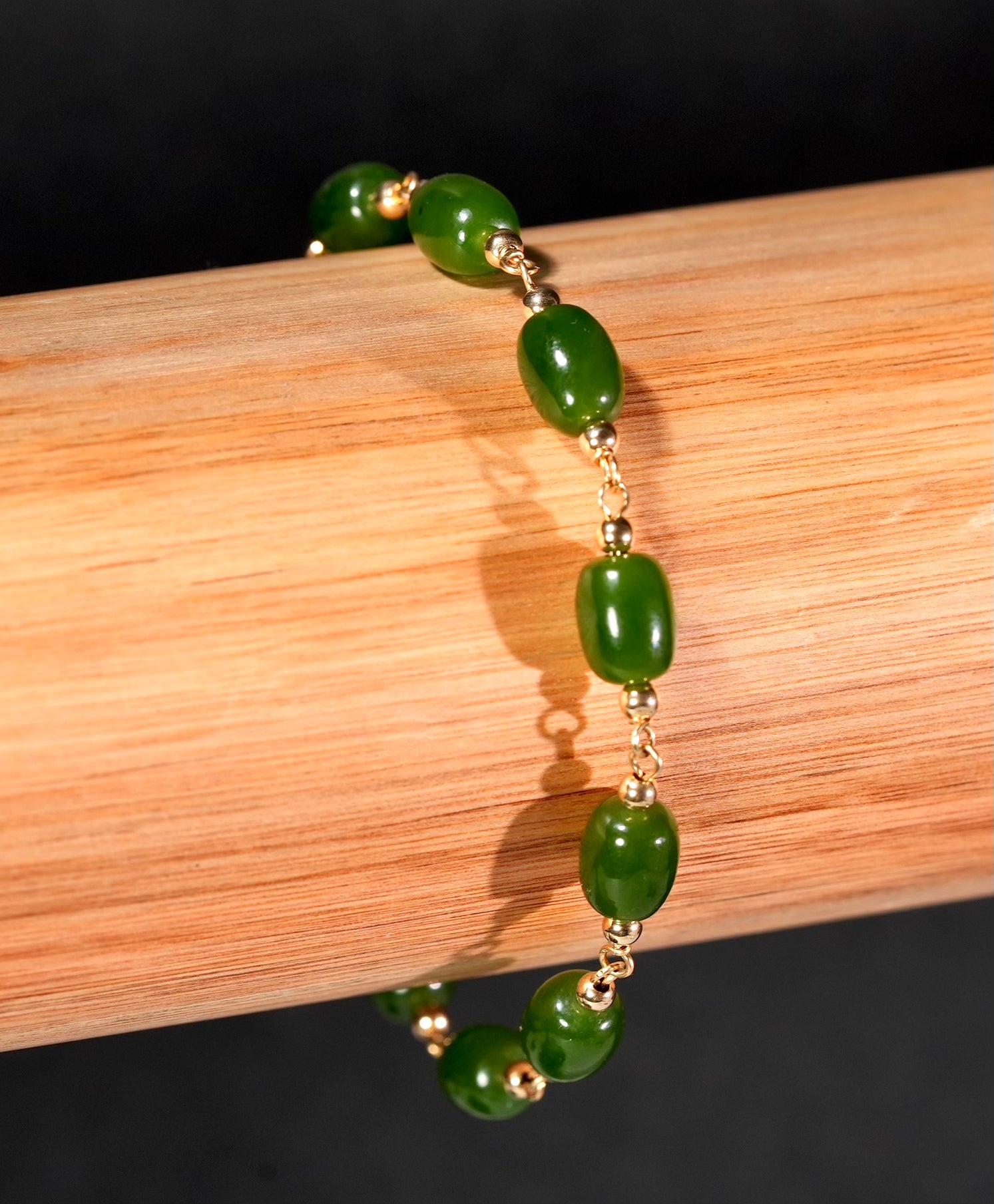 6-7.5mm Siberian Jade Starry Bracelet #3028