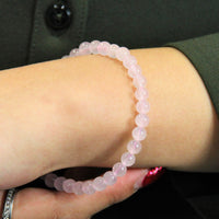 Rose Quartz Crystal Bracelet #824