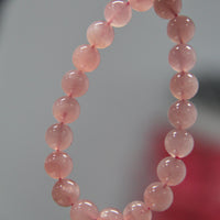 Malaysia Rose Quartz Crystal Bracelet #823