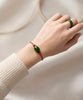 Polar Jade Bracelet Red Cord Eternal Fortune Natural Jade #2905-2