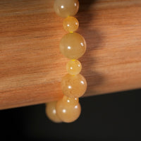 10mm Siberian Light Brown Jade Bracelet #2770