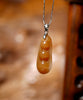 Rich Bean Hetian Jade Pendant  #1268