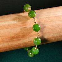 10mm Polar Jade Starry Bracelet #2402-2