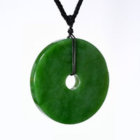 Siberian Jade PI Harmony Donut Peace Buckle Pendant #3070