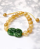 Pixiu Bracelet Fortune Magnet Natural Jade #3013