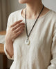 Siberian White Jade Donut Pendant AAA+ Grade Ping An Kou PI Harmony Peace Buckle Natural Jade 31mm #1515