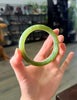 Siberian Jade Bangle Chatoyant Natural Jade Bracelet 56mm #1153