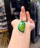 Canadian Ammolite Pendant AA+ Grade 14K Gold Freeform Natural Stone 51mm #1976
