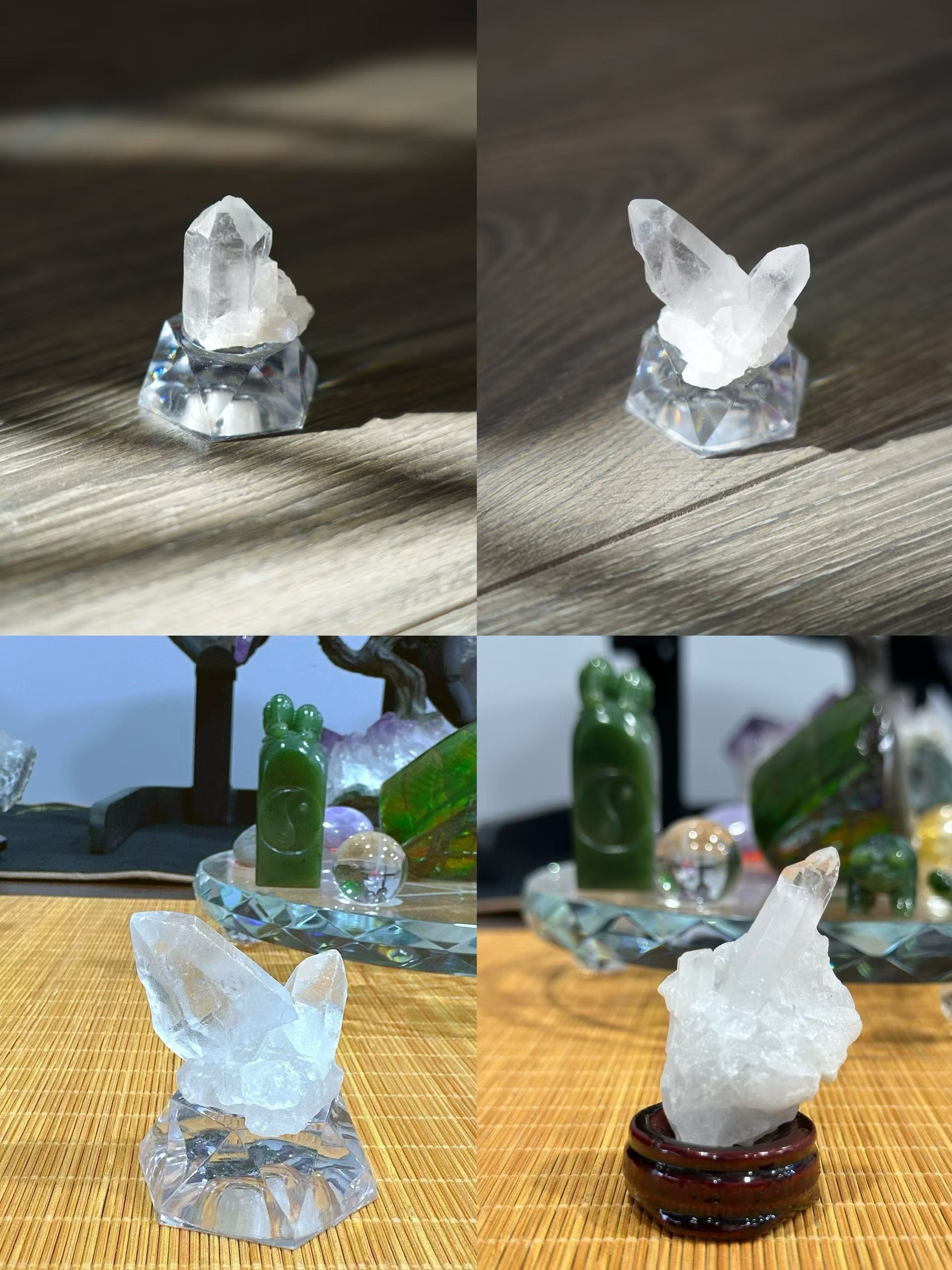 Natural White Crystal Rock Crystal Clean Quartz Freeform Stone 1"-2"