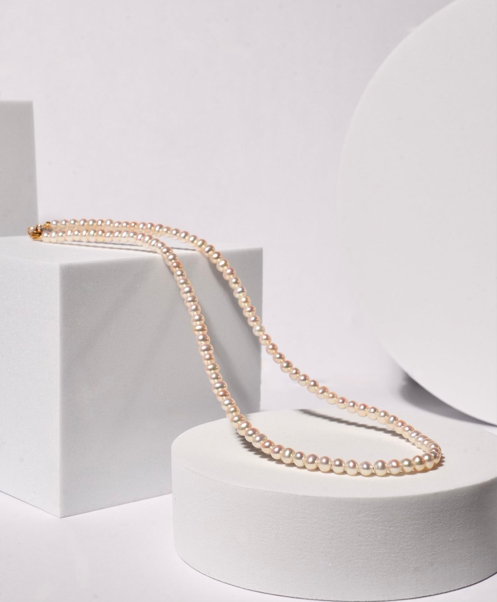 14K 3.5-4.5mm Freshwater Pearl Necklace #2296