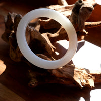 White Jade Bangle 54.7mm #226