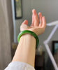 Canadian Polar Jade Bangle Natural Jade Bracelet AAA Grade 56mm #1177