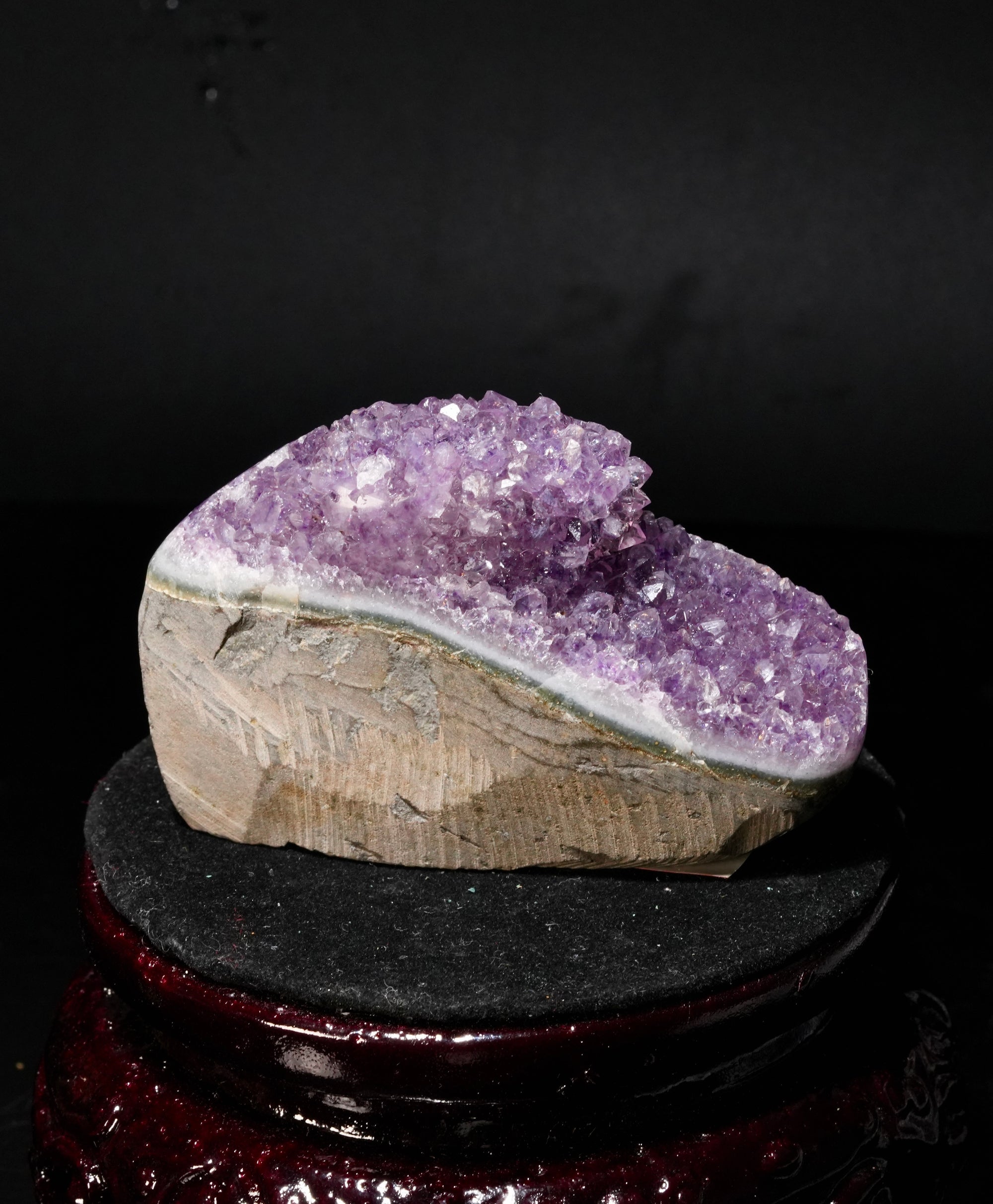 Amethyst Dispay with Agate Edge(0.37LB) #2831