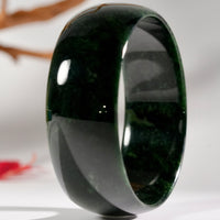 Wide Band Jade Bangle 60mm #2634