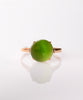 18K 10mm Siberian Jade Chatoyant Ring #3110