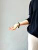 Siberian Jade Round Bangle Natural Jade Bracelet 59.5mm #1563