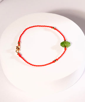 Jade Bracelet Eternal Fortune Ruyi Natural Jade #2669-2