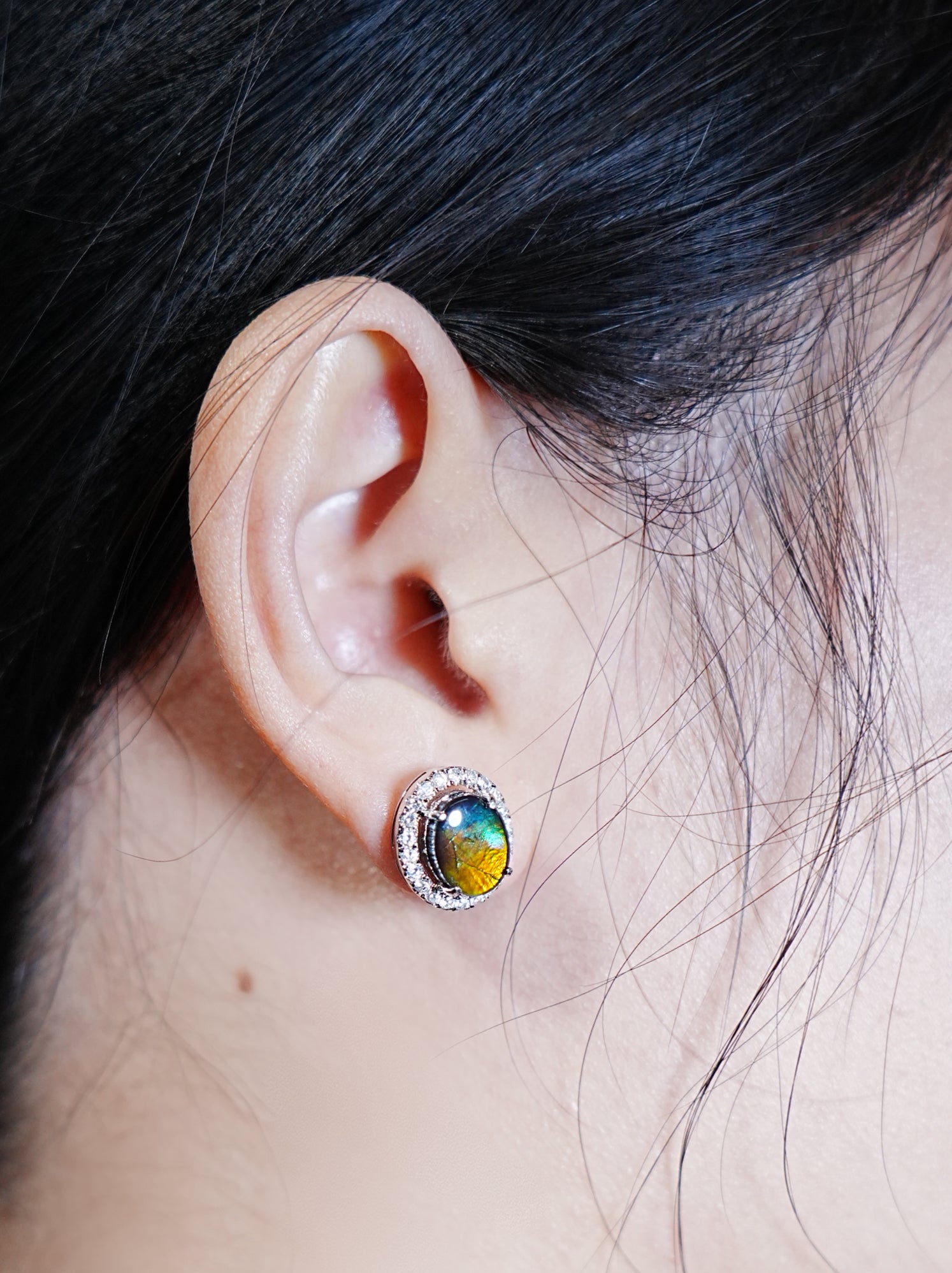 Ammolite Earrings #319