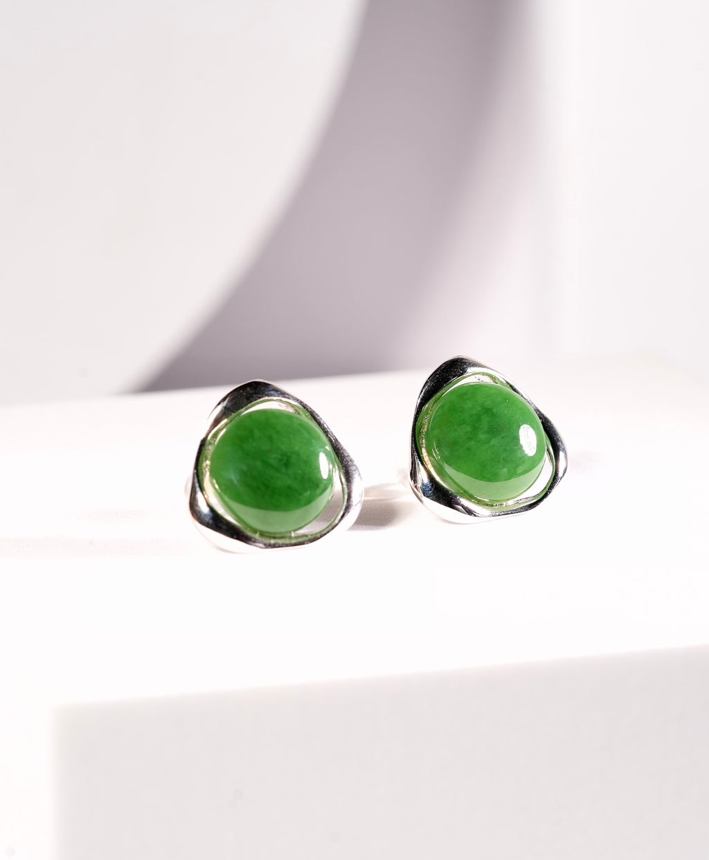 Jade Classic Earrings #1077