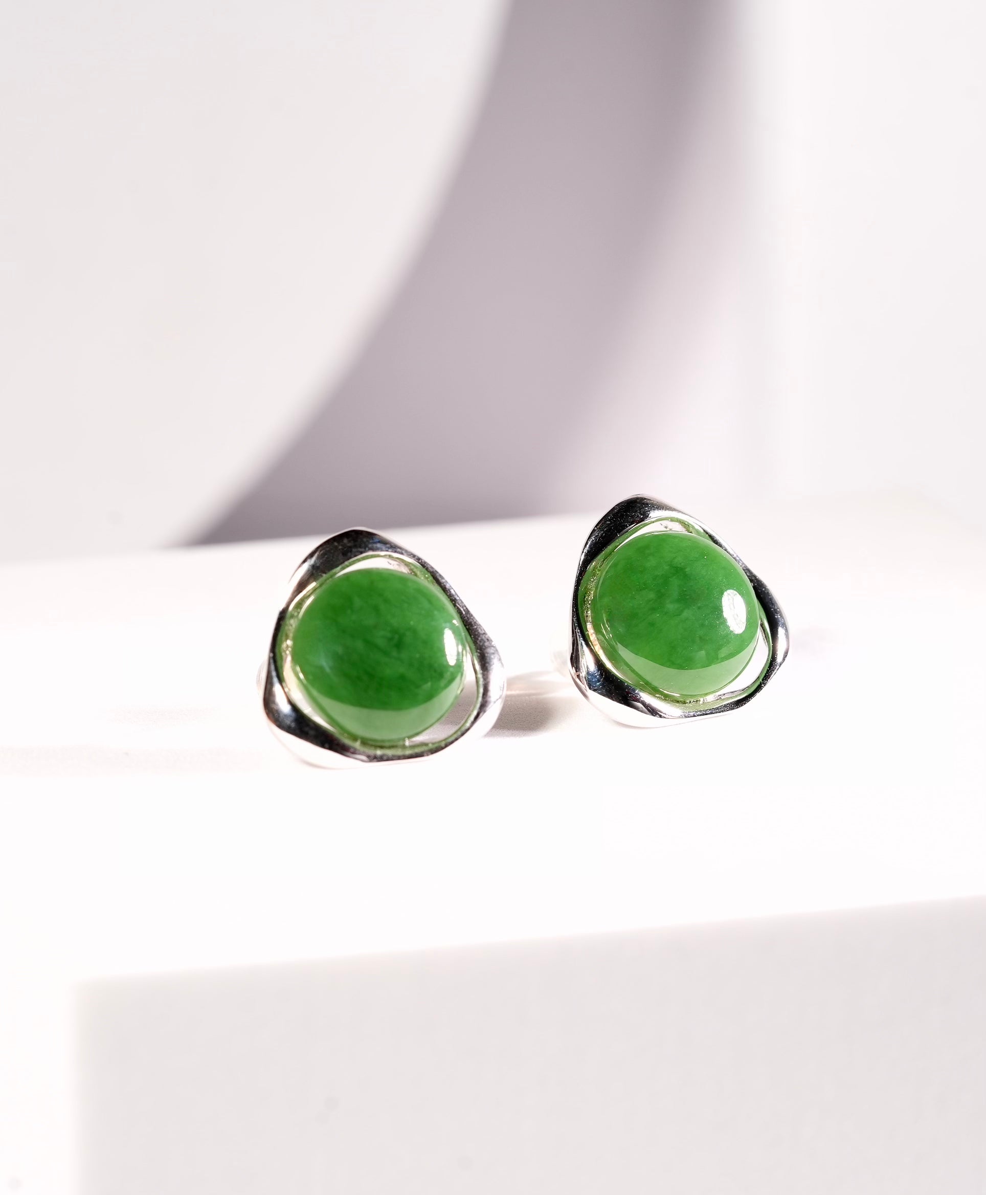 Jade Classic Earrings #1077