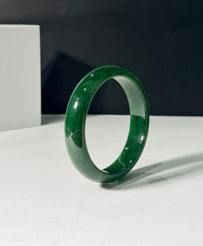 Canadian Polar Jade Bangle Natural Jade Bracelet AA Grade 62.5mm |#1481