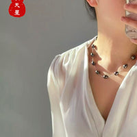 18K Tahitian Pearl Starry Beaded Necklace #2681