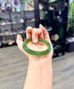 Siberian Jade Bangle Chatoyant Natural Jade Bracelet 53mm #1157