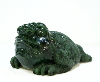 Jade Fortune Toad Wealth Guardian Natural Jade