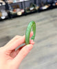 Siberian Jade Bangle Chatoyant Natural Jade Bracelet 53mm #1157
