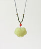 Hetian Jade Longevity Lock Ruyi Pendant Natural Jade 19mm #1541
